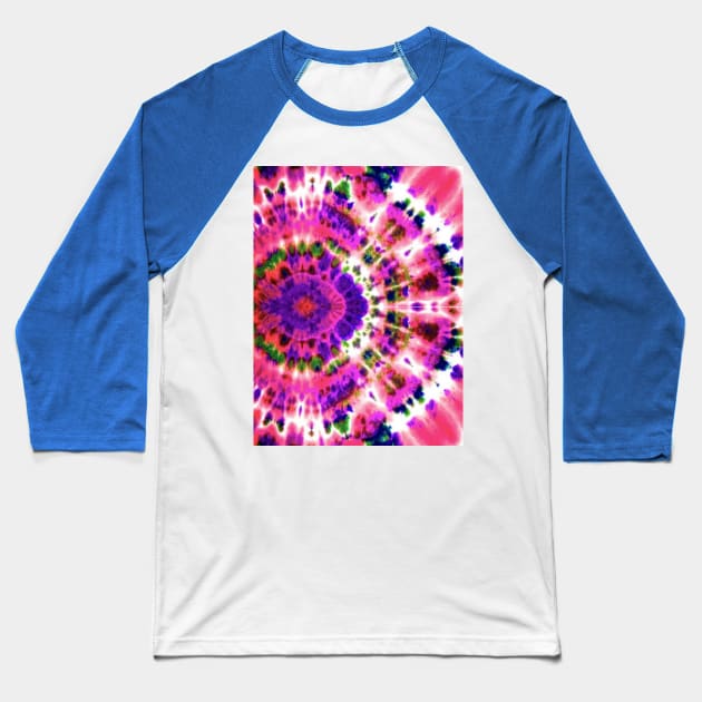 tie dyeing tinctures colors Baseball T-Shirt by Jayla Art